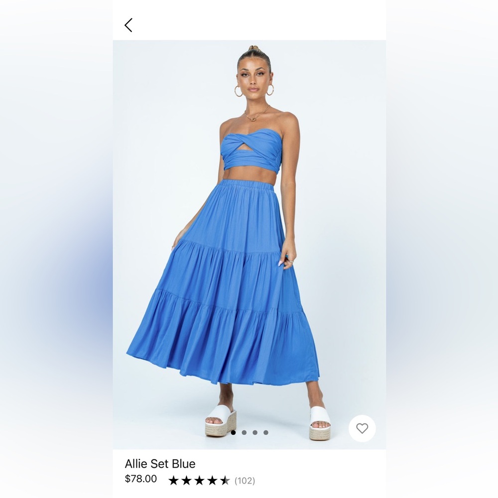 Princess Polly Allie Set Blue